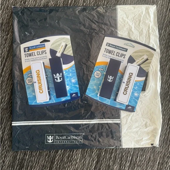 Royal Caribbean Towel/Chair Clips 2x NWT Cruise Beach Pool Travel - Picture 4 of 5